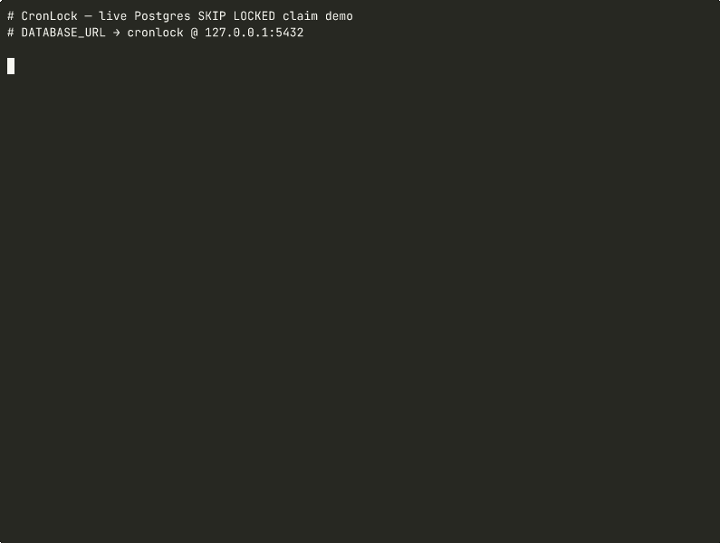 CronLock demo