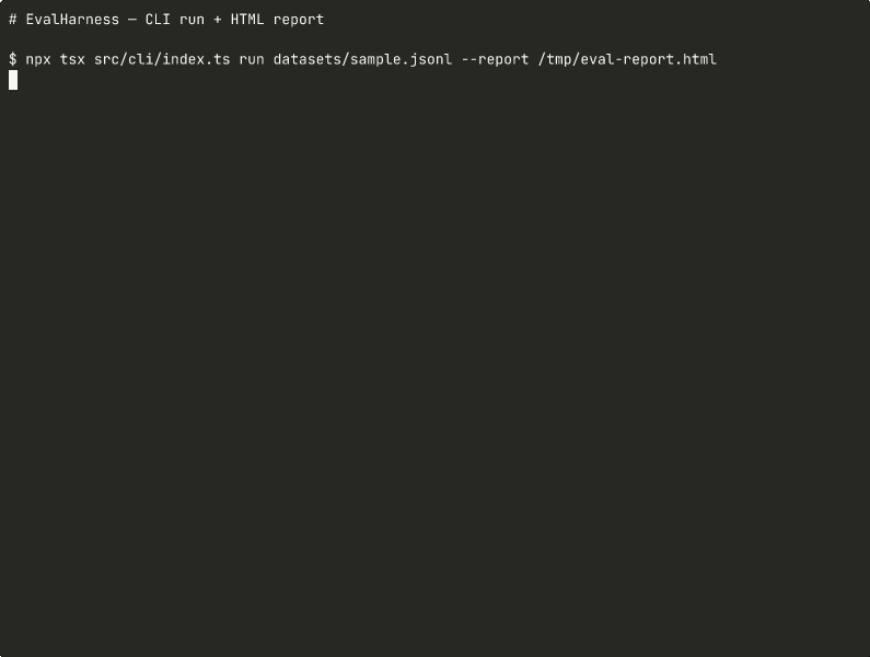 EvalHarness demo