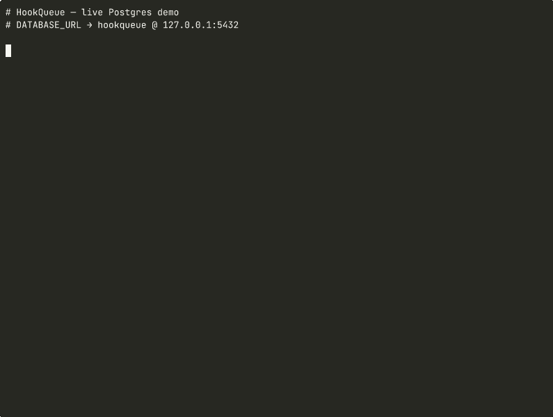 HookQueue demo