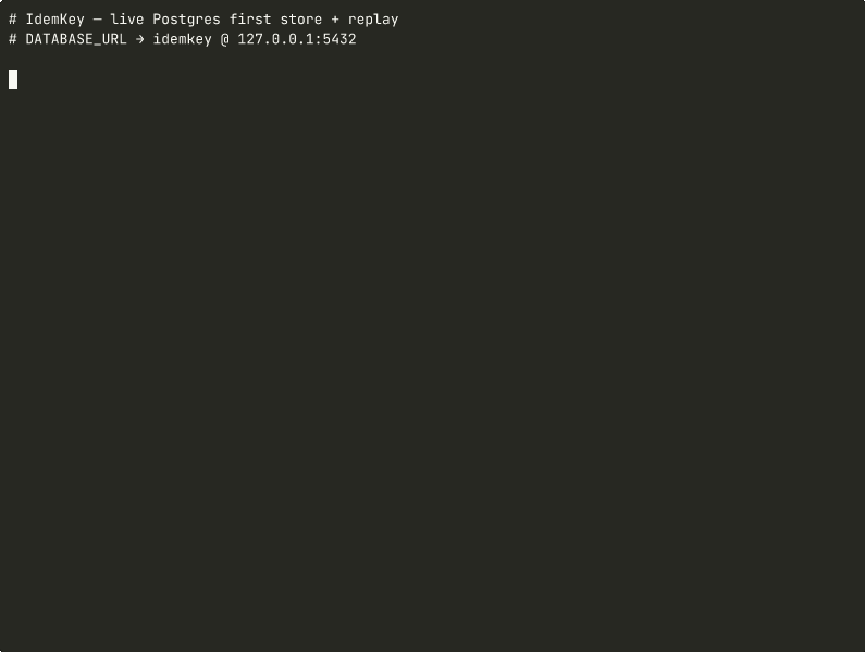 IdemKey demo
