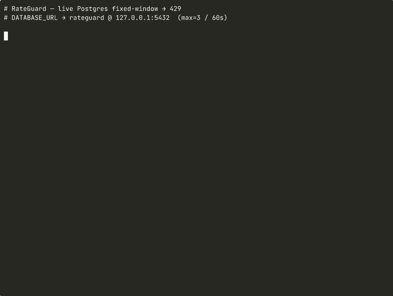 RateGuard demo